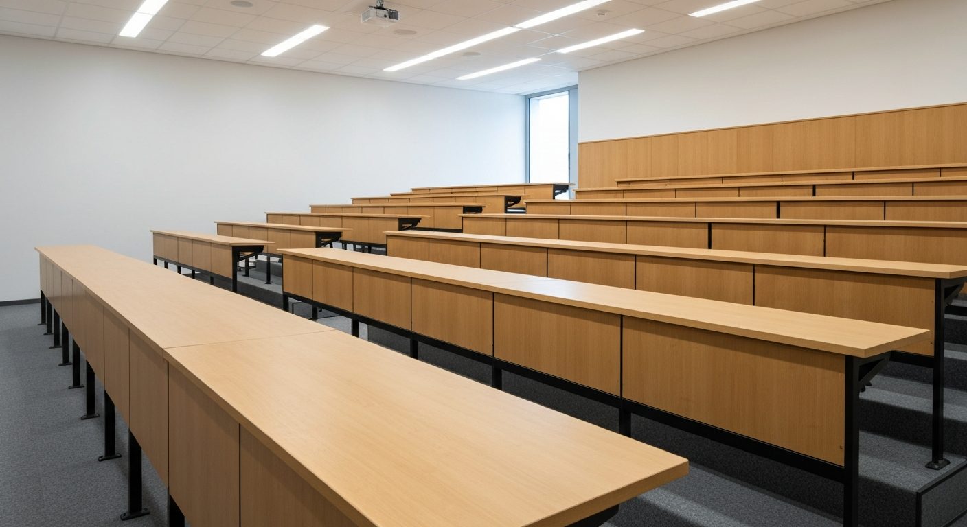 Salle de classe et tableau noir